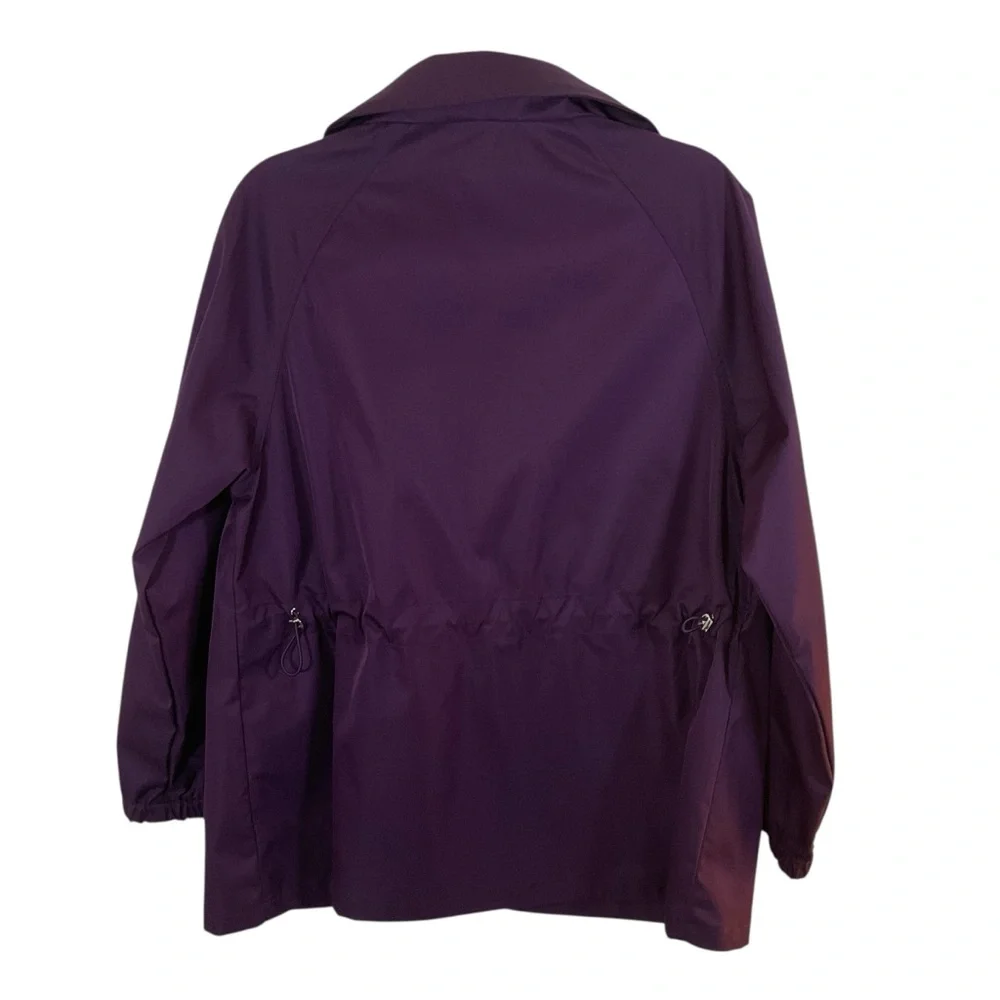 Bernardo Grape Full Zip Front Pockets Long Sleeve Lightweight Jacket. Size S